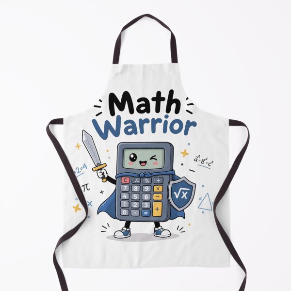 Item preview, Math Warrior Cute Calculator Mascot | Funny Math Teacher Student Sticker | Kawaii STEM School Design designed and sold by Sanika arts .