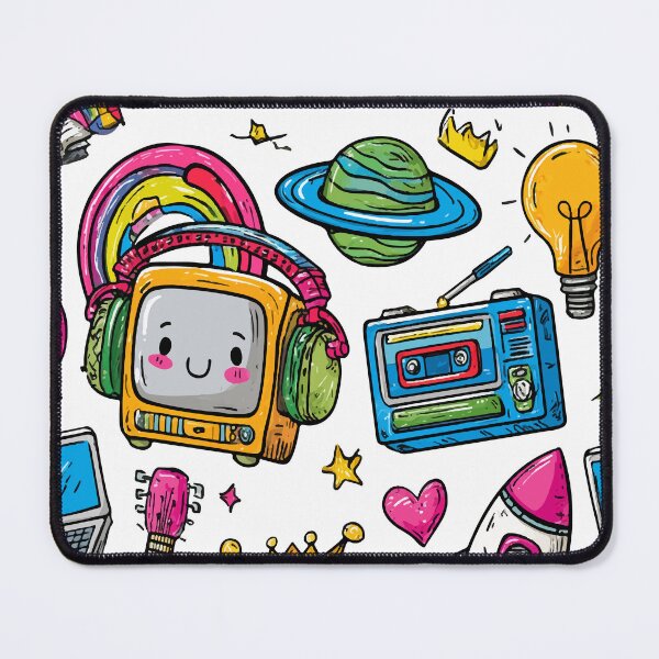 Item preview, Colorful Cute Kawaii Print Pattern designed and sold by RichardRags.