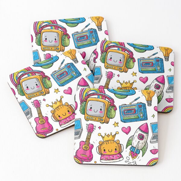 Item preview, Colorful Cute Kawaii Print Pattern designed and sold by RichardRags.