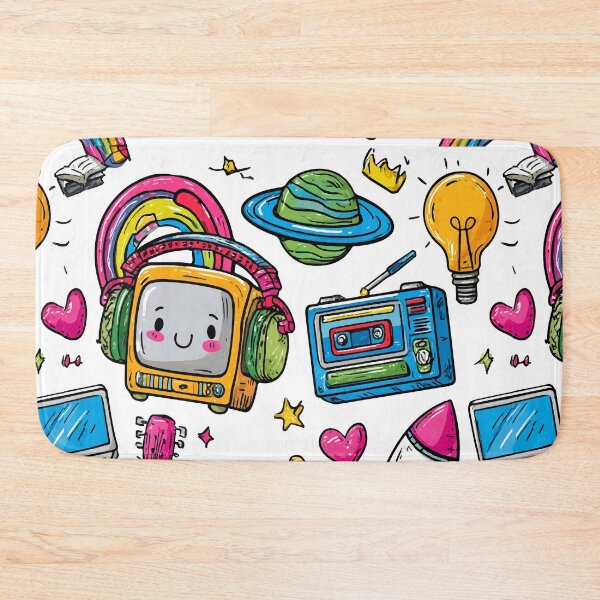 Item preview, Colorful Cute Kawaii Print Pattern designed and sold by RichardRags.