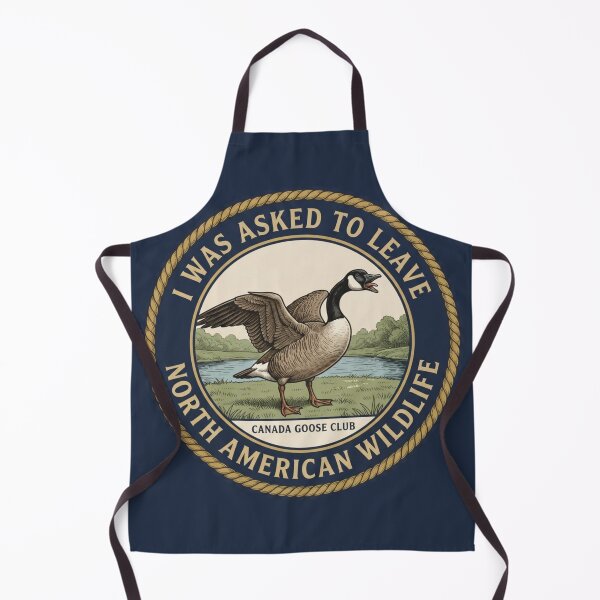 Item preview, I Was Asked To Leave Canada Goose Humor Badge designed and sold by CalmCapy Co.