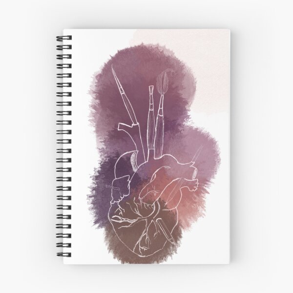 Item preview, Artist's Heart Printable Wall Art | Anatomical Heart with Paintbrushes | Creative Studio Decor designed and sold by stashandstitch.