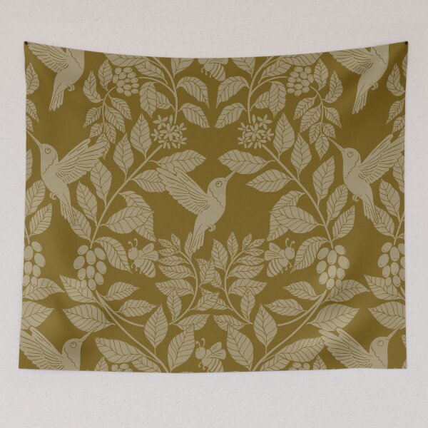 Item preview, Coffee plants, coffee garden, hummingbird and bees, coffee arabica  designed and sold by DColourMuse.