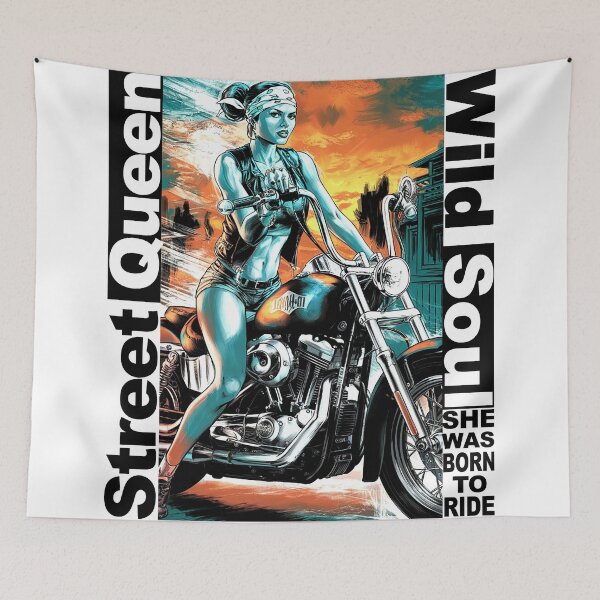 Item preview, Street Queen - Wild Soul - She was born to ride designed and sold by Concept-Hub.