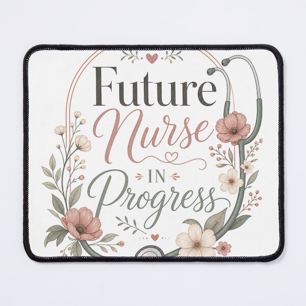 Item preview, Future Nurse in Progress – Flower Stethoscope designed and sold by BoosterShop.