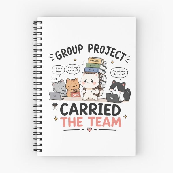 Item preview, Carried The Team Cute Group Project Meme | Funny Student Cartoon Sticker | School & College Humor designed and sold by Sanika arts .