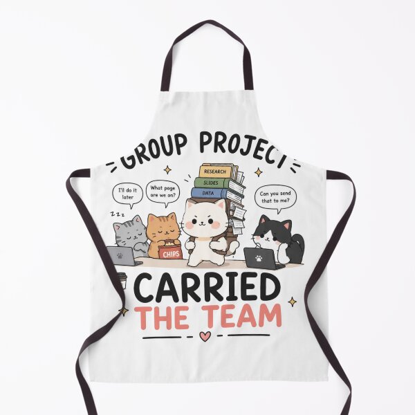 Item preview, Carried The Team Cute Group Project Meme | Funny Student Cartoon Sticker | School & College Humor designed and sold by Sanika arts .