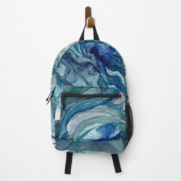 Item preview, Ocean Mist Watercolor | Blue Abstract Painting designed and sold by EverMuse_0_0.
