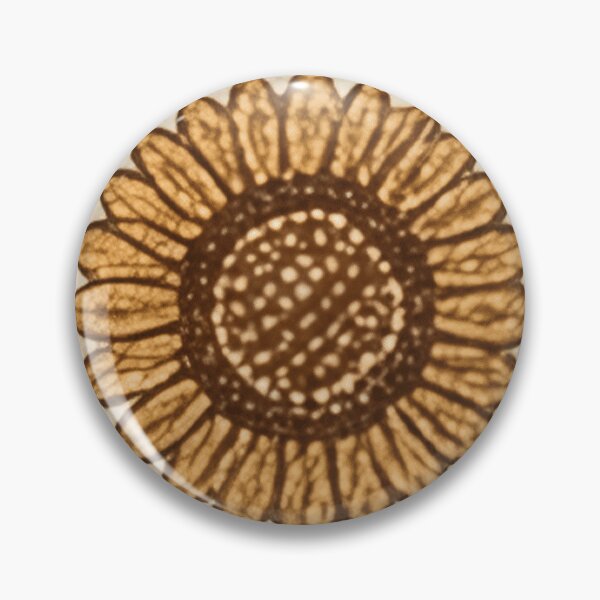 Item preview, Vintage Sunflower Block Tile Pattern designed and sold by SassyArtistry.