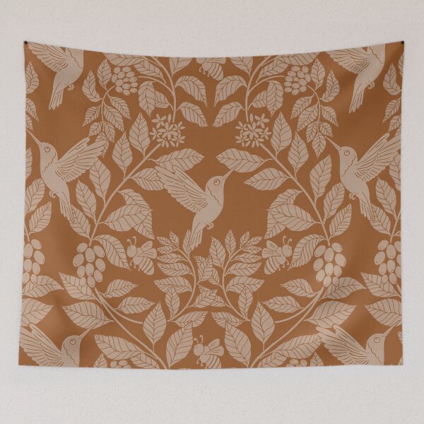 Item preview, Coffee plants, coffee garden, hummingbird and bees, coffee arabica  designed and sold by DColourMuse.