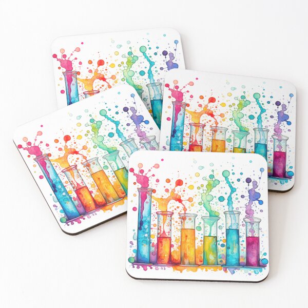 Item preview, Watercolor Science-Chemistry Test Tubes designed and sold by GrinGalore.