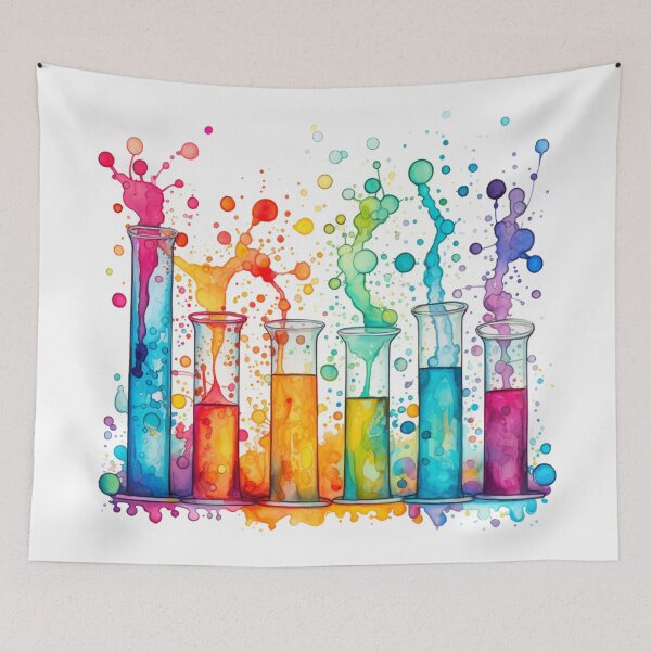 Item preview, Watercolor Science-Chemistry Test Tubes designed and sold by GrinGalore.