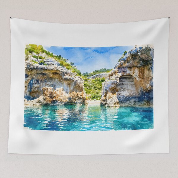 Item preview, Stiniva Cove (Vis Island) designed and sold by HOMETOWN86.