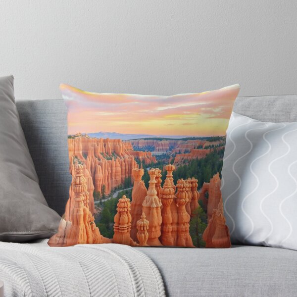 Item preview, Bryce Canyon Hoodoos Sunset Landscape – Red Rock Spires Utah National Park Photography designed and sold by EllDAV777.