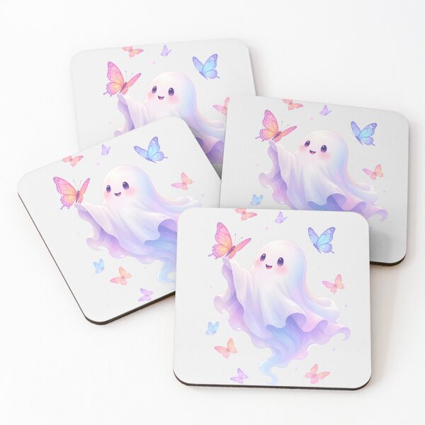 Item preview, Cute Pastel Ghost with Butterflies designed and sold by naragon4289.
