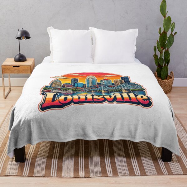 Item preview, Louisville Vintage Skyline Riverfront Sunset designed and sold by FlyingSeas.