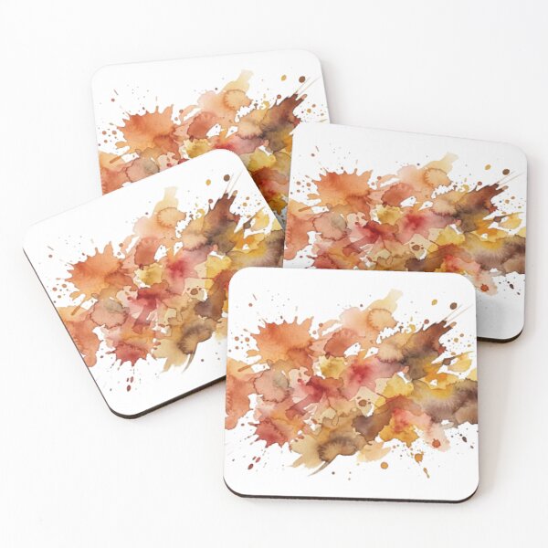 Item preview, Golden Autumn Watercolor | Warm Abstract Art designed and sold by EverMuse_0_0.