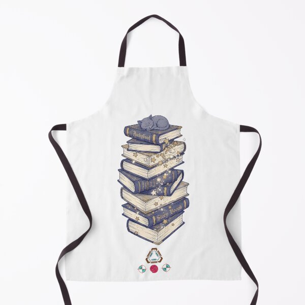 Item preview, Enchanted Stack of Magical Storybooks with Sleeping Kitten designed and sold by Whimsy Trail Co.