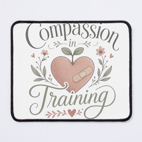 Item preview, Compassion in Training – Heart with a Band-Aid designed and sold by BoosterShop.