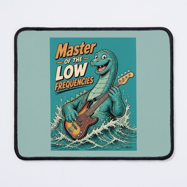 Item preview, Sea Monster Bassist - Bass Player Humor designed and sold by Art-Arcade6.