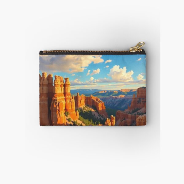 Item preview, Golden Hour Bryce Canyon Hoodoos – Dramatic Red Rock Landscape Wall Art designed and sold by EllDAV777.