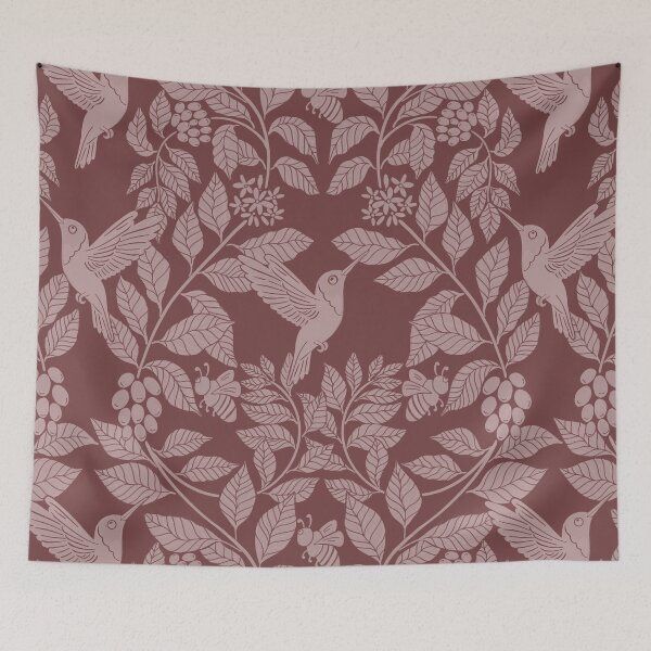 Item preview, Coffee plants, coffee garden, hummingbird and bees, coffee arabica  designed and sold by DColourMuse.