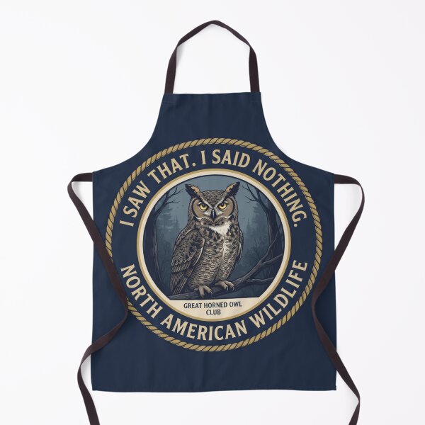 Item preview, I Saw That I Said Nothing Owl Humor Badge designed and sold by CalmCapy Co.
