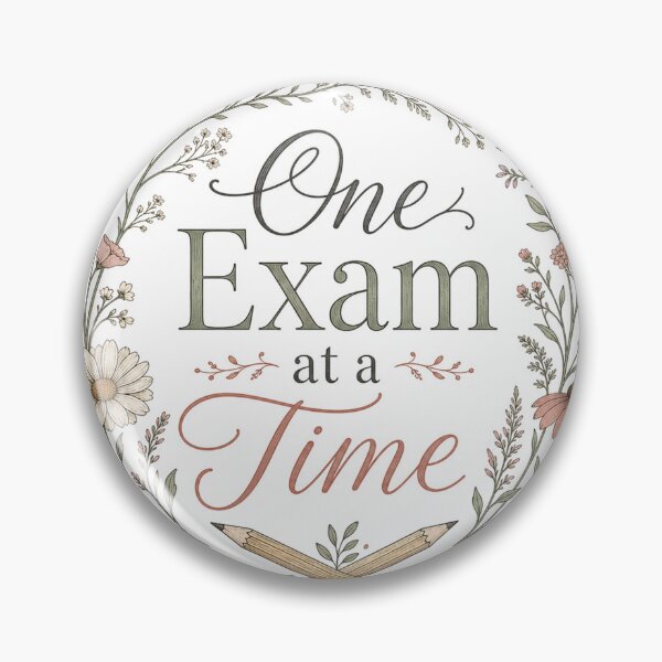 Item preview, One Exam at a Time – Wildflower Wreath designed and sold by BoosterShop.