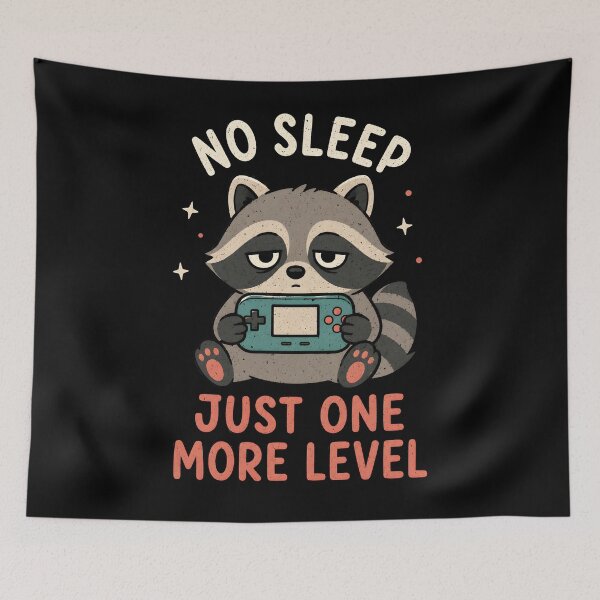 Item preview, Raccoon Gamer designed and sold by ChocoMellowCo.