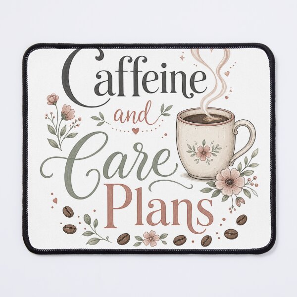 Item preview, Caffeine and Care Plans – Coffee for nursing students designed and sold by BoosterShop.