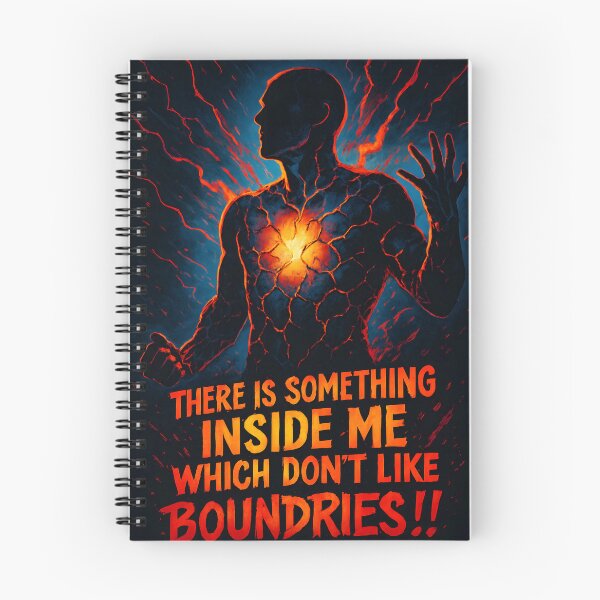 Item preview, Something Inside Me Hates Boundaries Fiery Motivational Poster designed and sold by Day Dreamer.