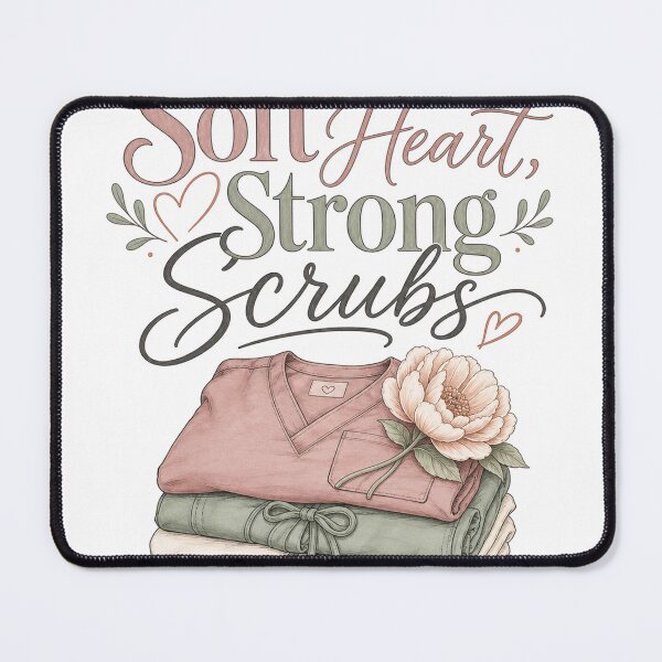 Item preview, Soft Heart Strong Scrubs – A Care Affirmation designed and sold by BoosterShop.