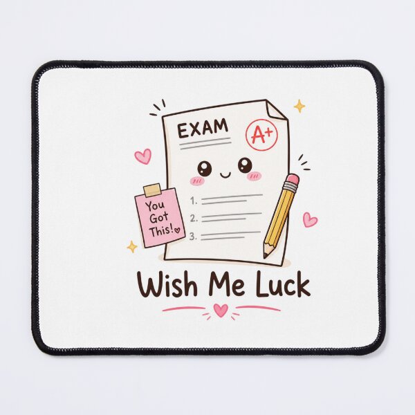 Item preview, Wish Me Luck Cute Exam Paper Kawaii Sticker | Student Study Motivation | School Exam Aesthetic designed and sold by Sanika arts .