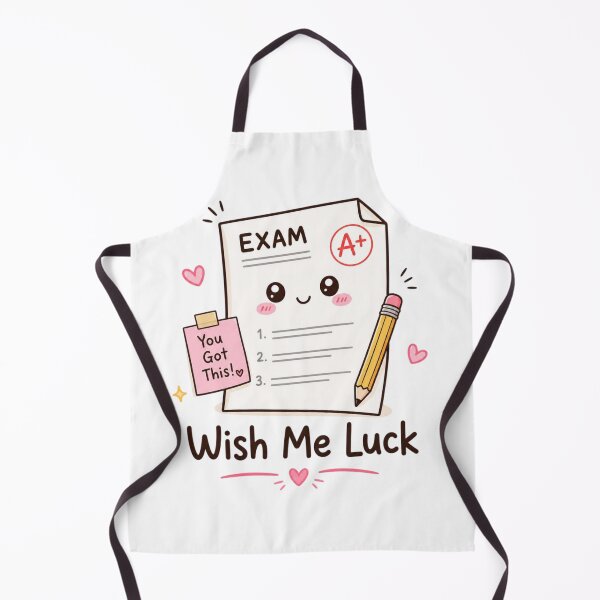 Item preview, Wish Me Luck Cute Exam Paper Kawaii Sticker | Student Study Motivation | School Exam Aesthetic designed and sold by Sanika arts .