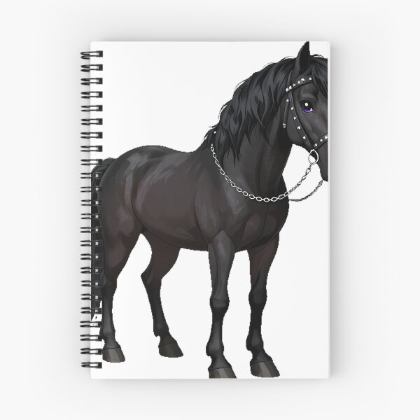 Item preview, Black Mare with Studded Bridle designed and sold by IllumeInk.