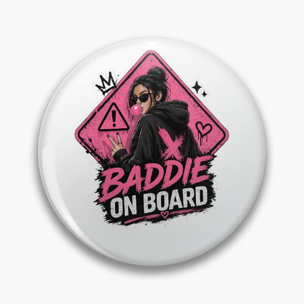 Item preview, Cool Girl Baddie On Board Streetwear Design designed and sold by Shakhbata-1.