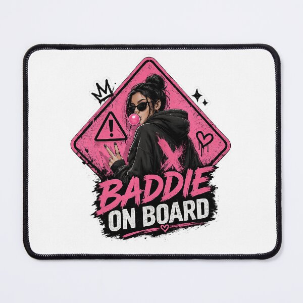 Item preview, Cool Girl Baddie On Board Streetwear Design designed and sold by Shakhbata-1.