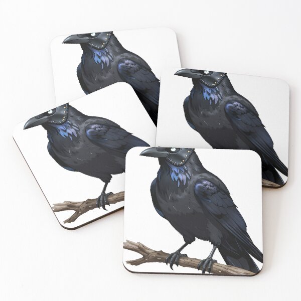 Item preview, Carrion Crow with Leather Mask designed and sold by IllumeInk.