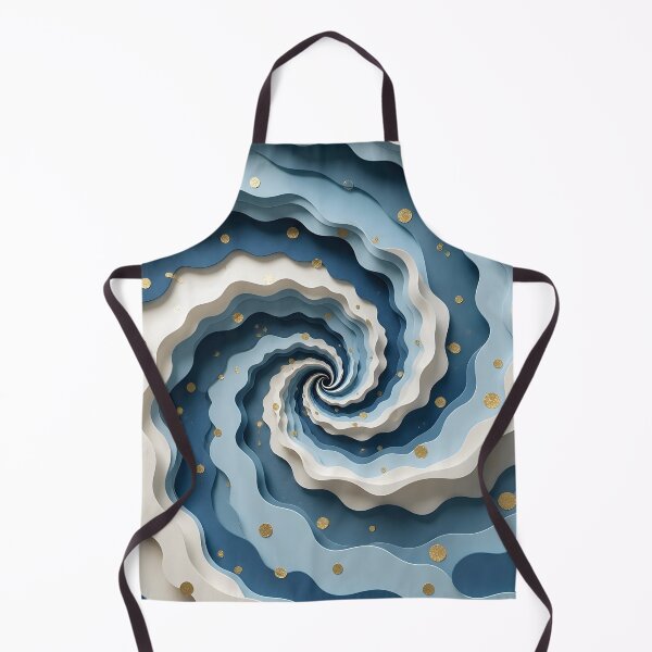 Item preview, Abstract Blue and White Spiral Design designed and sold by Vicky Brago-Mitchell®.