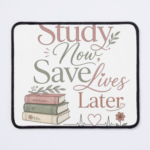 Item preview, Study Now Save Lives Later – Books and EKG designed and sold by BoosterShop.
