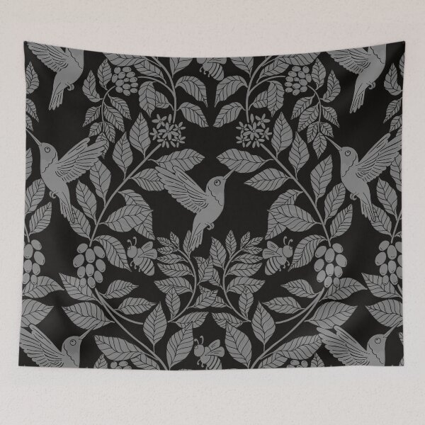 Item preview, Coffee plants, coffee garden, hummingbird and bees, coffee arabica  designed and sold by DColourMuse.