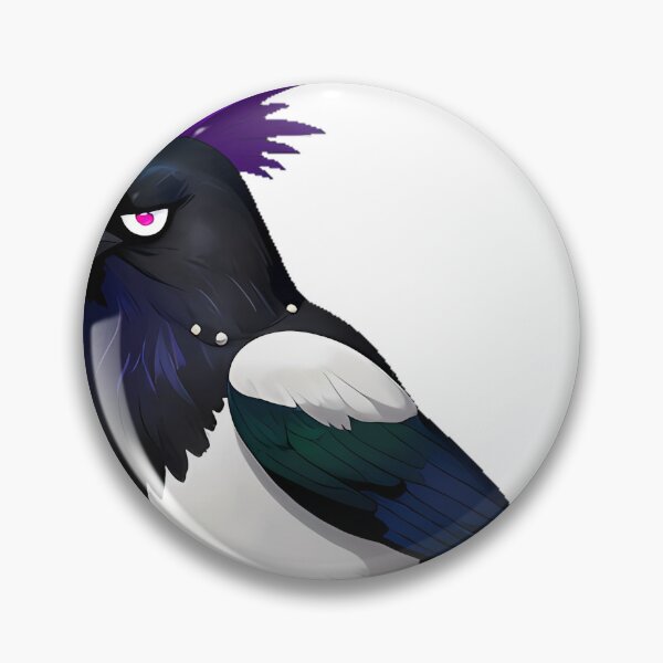 Item preview, Magpie with Punk Mohawk designed and sold by IllumeInk.
