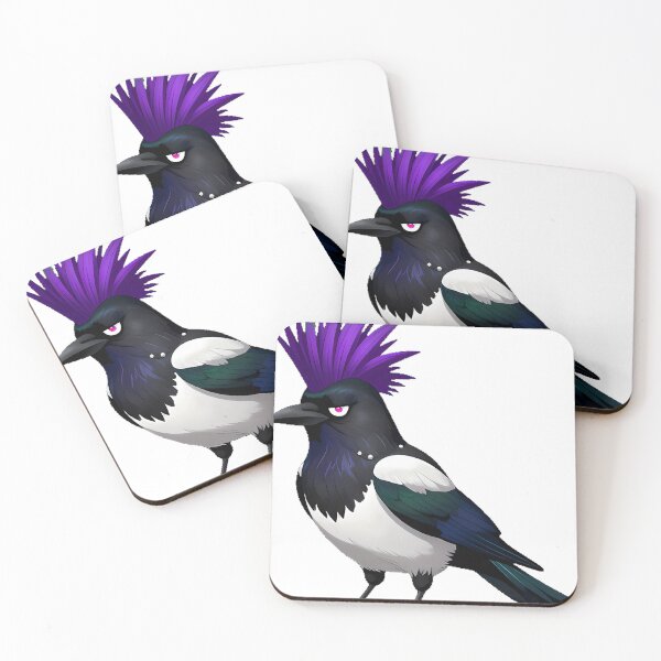 Item preview, Magpie with Punk Mohawk designed and sold by IllumeInk.