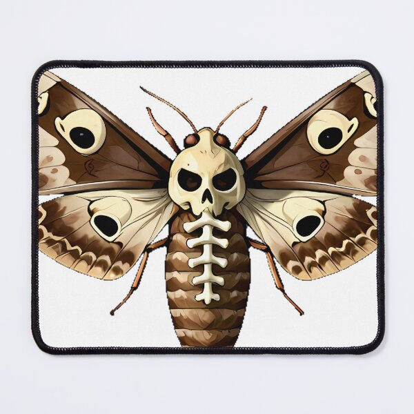 Item preview, Death's Head Hawkmoth with Bone Necklace designed and sold by IllumeInk.