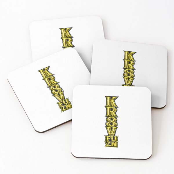 Item preview, KR8V FUZN Yellow & Black 3D Streetwear Typography designed and sold by Kr8vFuzn.