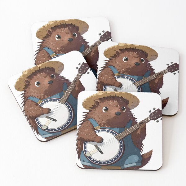Item preview, Porcupine Folk Banjo Player designed and sold by pumsquare.
