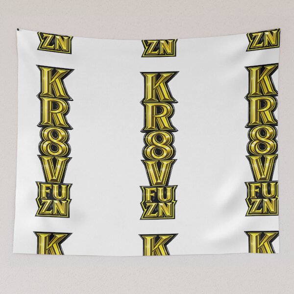 Item preview, KR8V FUZN Yellow & Black 3D Streetwear Typography designed and sold by Kr8vFuzn.