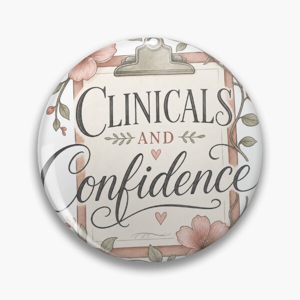 Item preview, Clinicals and Confidence – Flower Clipboard designed and sold by BoosterShop.