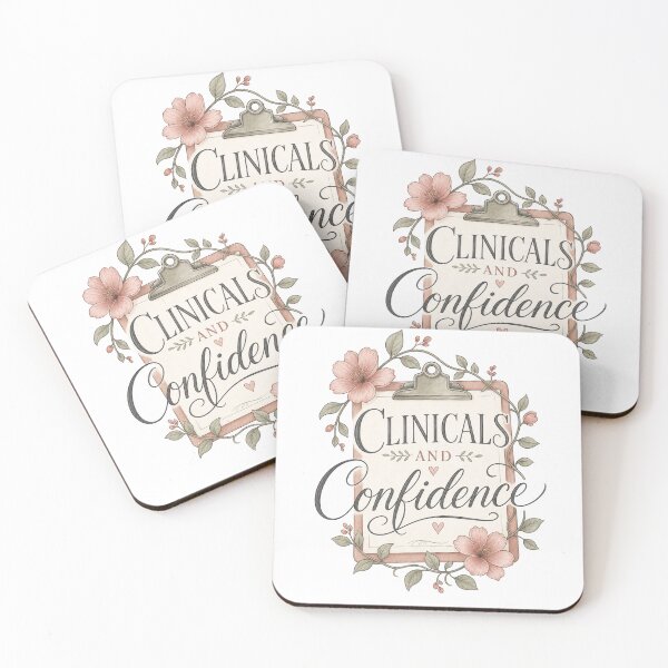 Item preview, Clinicals and Confidence – Flower Clipboard designed and sold by BoosterShop.