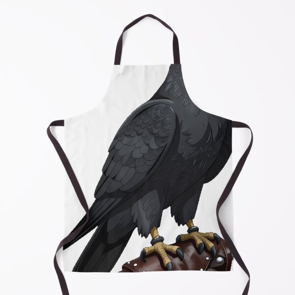 Item preview, Black Kestrel with Leather Glove designed and sold by IllumeInk.